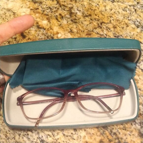Silhouette Eyeglasses SPX 1563 10 6053 Striped Blush Frame Austria 53[]14 130 - Picture 1 of 12